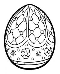 Узоры для пасхальных яиц с цветами Раскраски для взрослых скачать