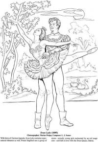 Балерина и балет Раскраски для взрослых скачать