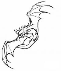 Летающий дракон Раскраски для взрослых скачать
