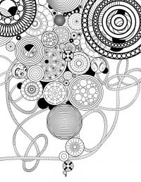 Круги круги круги Раскраски для медитации