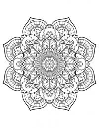 Красивый цветок Раскраски для медитации